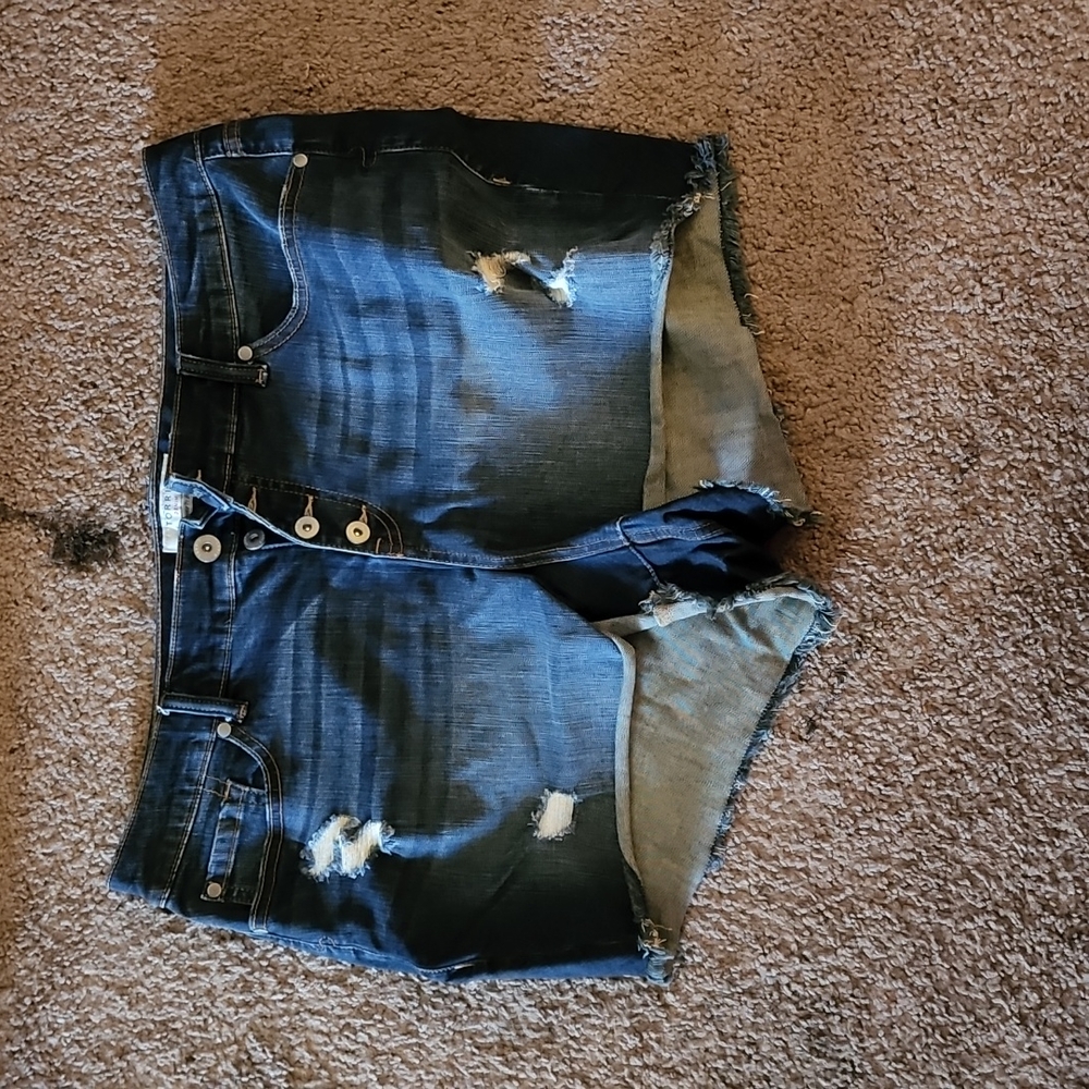 Button Up Short Shorts